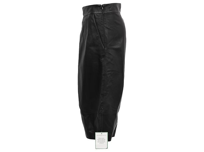Joseph Billy High-Rise Culottes aus schwarzem Lammleder - Ansicht 2