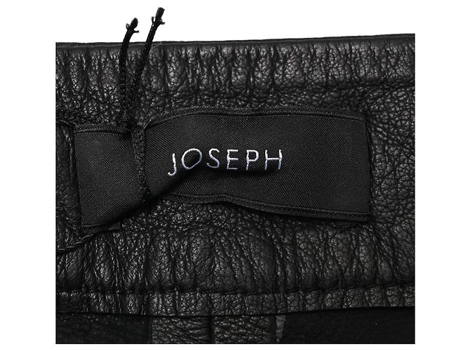 Joseph Billy High-Rise Culottes aus schwarzem Lammleder - Ansicht 4
