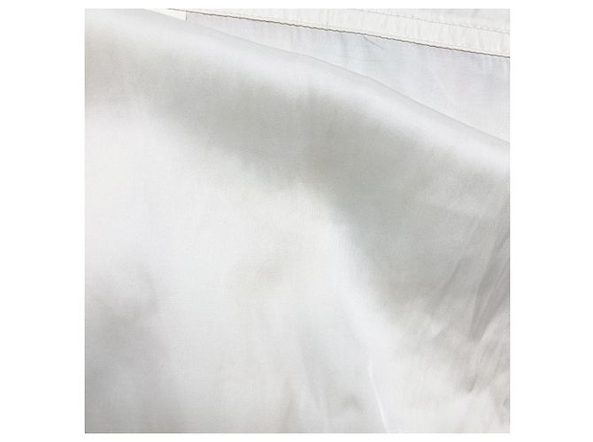 Zadig & Voltaire Tiza Bluse mit Rüschenärmeln aus elfenbeinfarbenem Polyester Weiß Roh - Ansicht 6