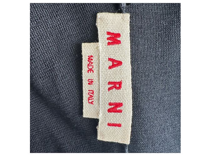 Jersey de manga corta Marni en lana negra Negro - vista 4