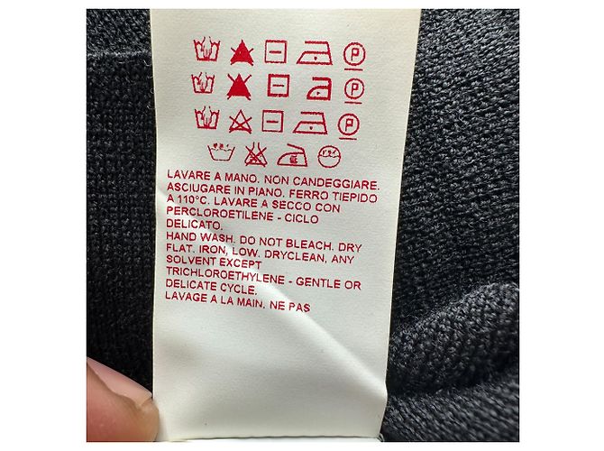 Jersey de manga corta Marni en lana negra Negro - vista 7