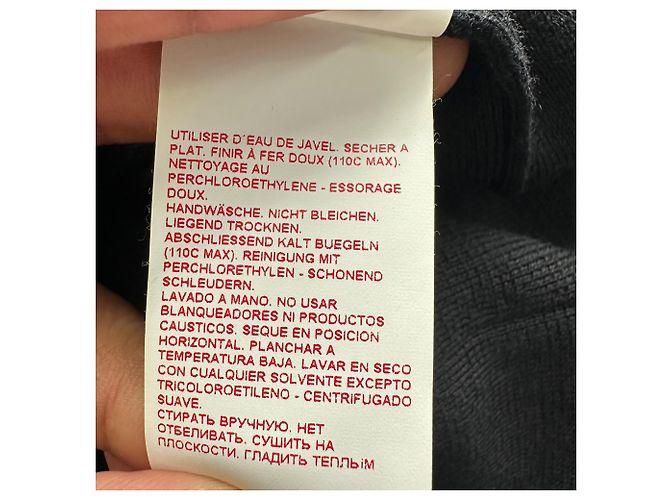 Jersey de manga corta Marni en lana negra Negro - vista 8