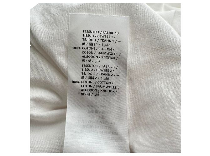 Top drapeado asimétrico Alexander Mcqueen en algodón blanco Crudo - vista 10