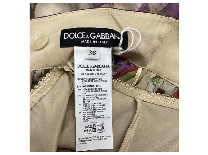 Dolce & Gabbana Midirock mit Blumenprint aus mehrfarbiger Seide Mehrfarben - Ansicht 4