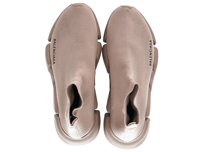 Everyday Baskets Balenciaga Speed 2.0 Trainer en polyester beige - vue 5