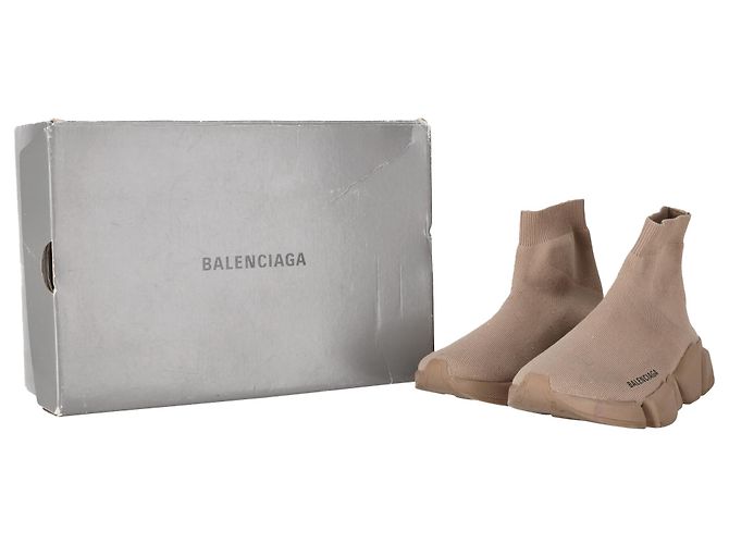 Everyday Baskets Balenciaga Speed 2.0 Trainer en polyester beige - vue 7