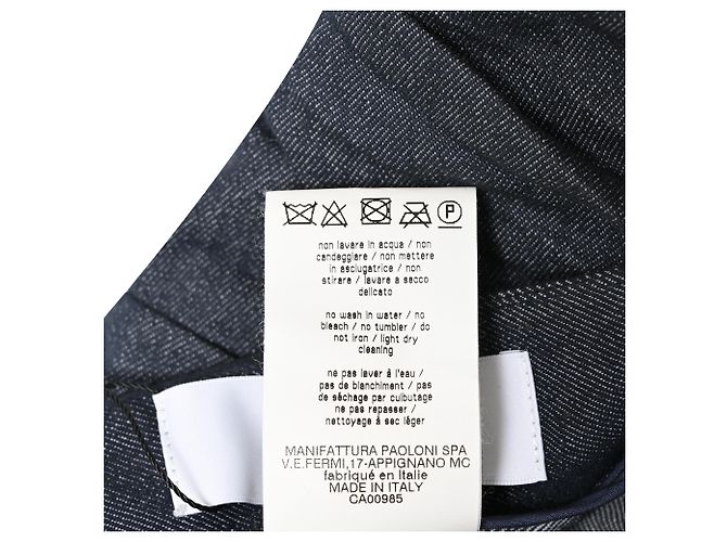 Falda midi plisada de denim MSGM en algodón azul oscuro - vista 6