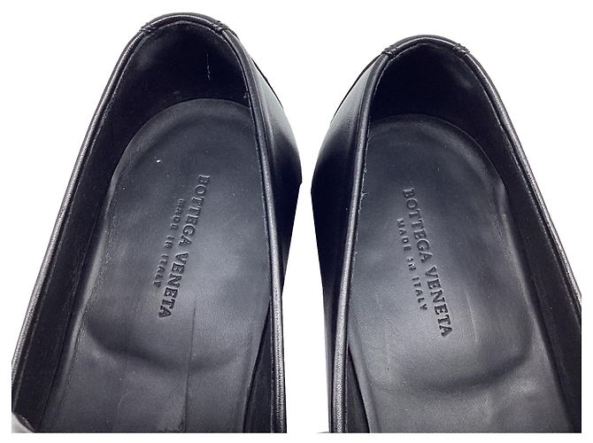 Mocassini Intrecciato in pelle nera Bottega Veneta Nero - vista 10