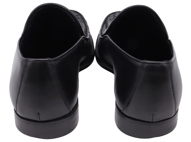 Mocassini Intrecciato in pelle nera Bottega Veneta Nero - vista 5