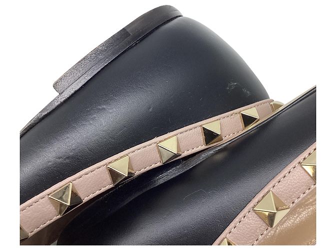 Ballerine a punta Rockstud Valentino Garavani in pelle nera - vista 9