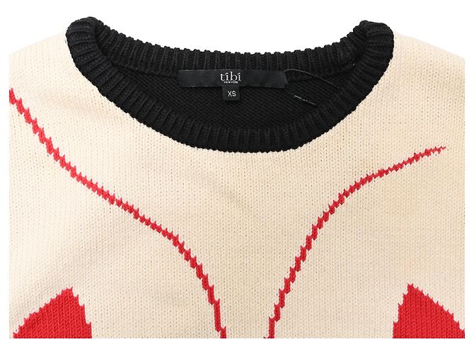 Tibi Lobster Strickpullover aus mehrfarbiger Baumwolle Mehrfarben - Ansicht 4