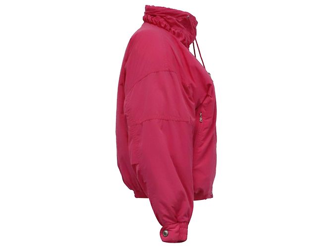Bogner Logo-Embroidered Down Jacket in Pink Polyester - view 3