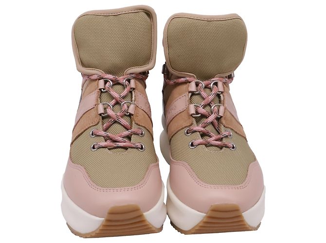 See by Chloé Sneaker alte See by Chloe Casey in tela multicolore e pelle - vista 2