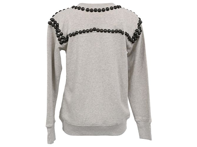 Sweatshirt Isabel Marant Scotty Studded em algodão cinza - vista 3