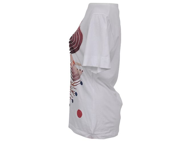 Camiseta con estampado gráfico Chloé en algodón blanco - vista 2