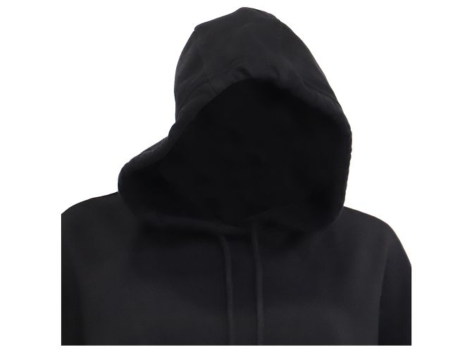 Autre Marque Abito corto con cappuccio McQ Alexander McQueen Flag in cotone nero - vista 2