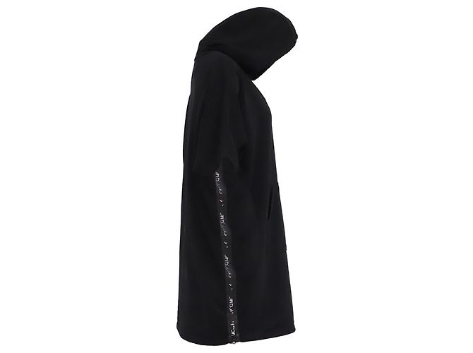 Autre Marque Abito corto con cappuccio McQ Alexander McQueen Flag in cotone nero - vista 3