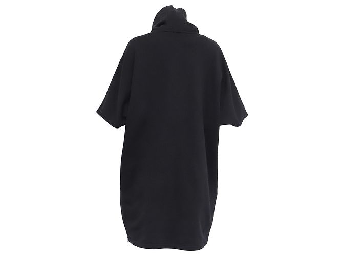 Autre Marque Abito corto con cappuccio McQ Alexander McQueen Flag in cotone nero - vista 4