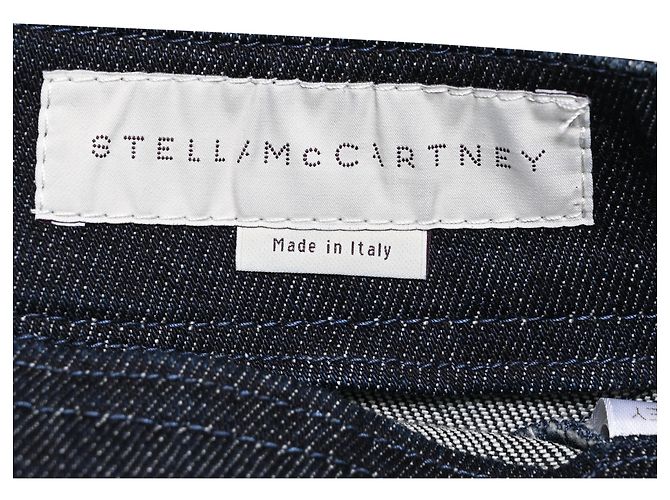 Stella Mc Cartney Minifalda acampanada de denim Stella Mccartney en algodón azul oscuro - vista 4