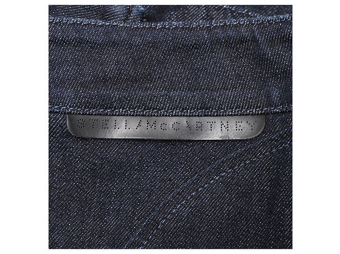 Stella Mc Cartney Minifalda acampanada de denim Stella Mccartney en algodón azul oscuro - vista 5