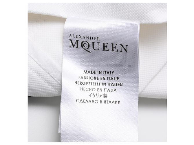 Minifalda plisada Alexander Mcqueen en algodón blanco Crudo - vista 5