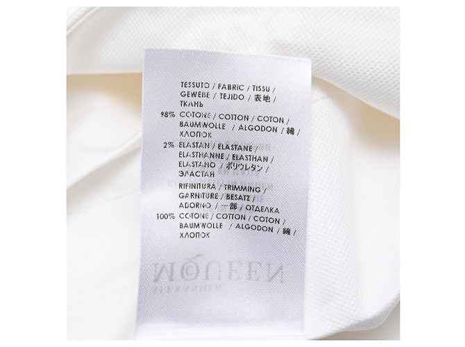 Minifalda plisada Alexander Mcqueen en algodón blanco Crudo - vista 6