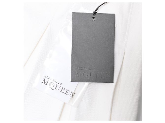 Minifalda plisada Alexander Mcqueen en algodón blanco Crudo - vista 9