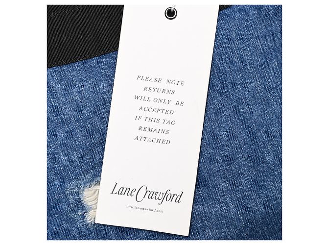 Sandro Distressed Mini-Denimrock aus blauer Baumwolle - Ansicht 7