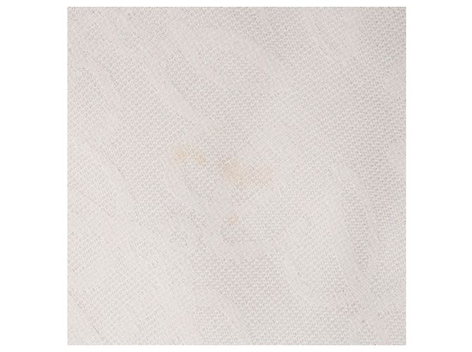 Cachecol com Franjas Anagram Loewe em Cashmere Branco Cru - vista 5