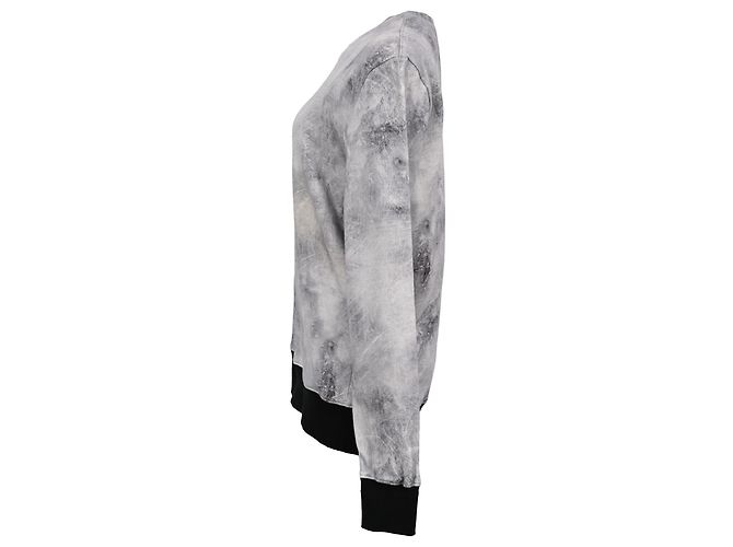 Iro Sweatshirt mit Marmor-Print aus grauer Baumwolle - Ansicht 2