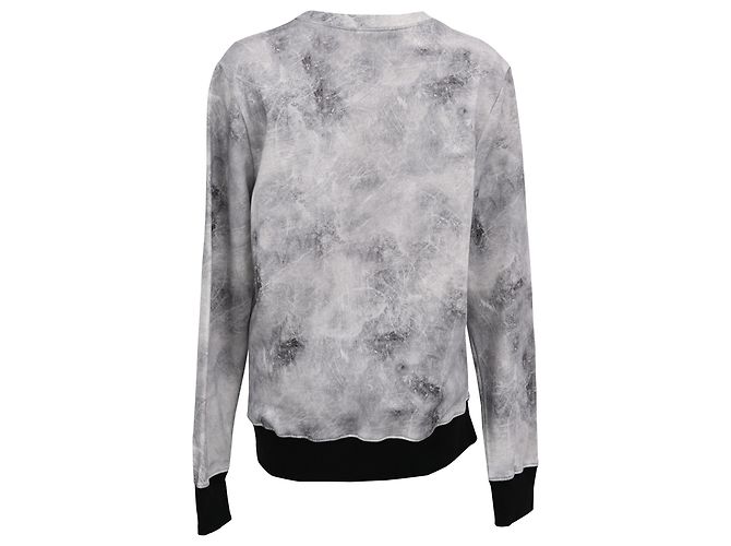 Iro Sweatshirt mit Marmor-Print aus grauer Baumwolle - Ansicht 3