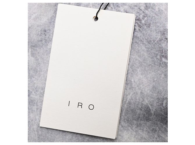 Iro Sweatshirt mit Marmor-Print aus grauer Baumwolle - Ansicht 8
