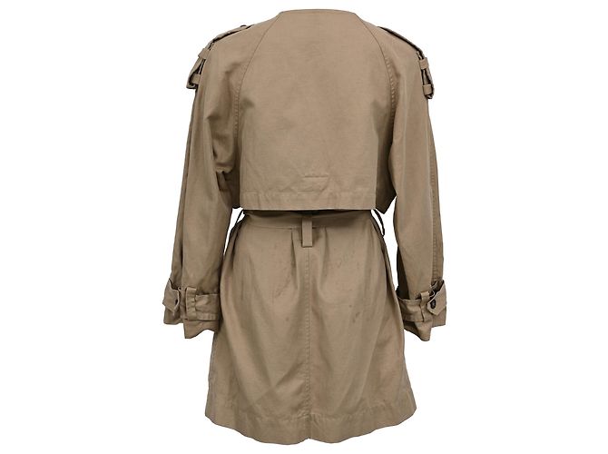 Trench Coat com Cinto Isabel Marant em Algodão Bege - vista 3