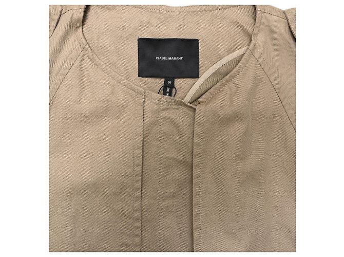 Trench Coat com Cinto Isabel Marant em Algodão Bege - vista 4