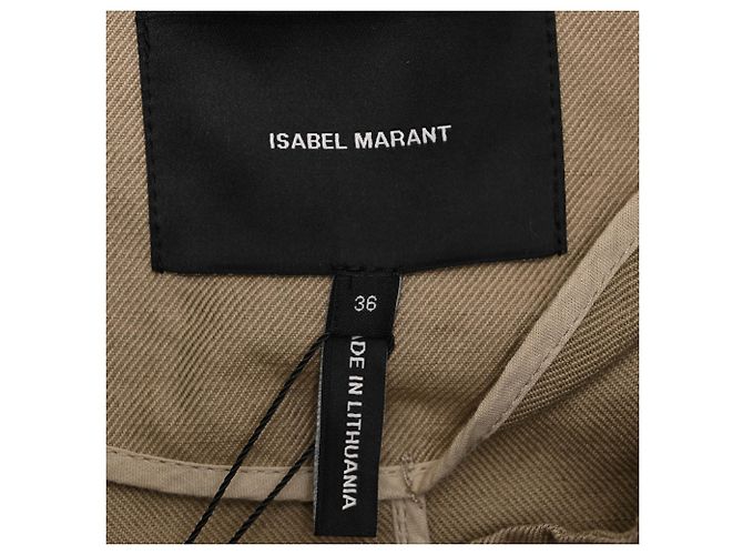 Trench Coat com Cinto Isabel Marant em Algodão Bege - vista 5
