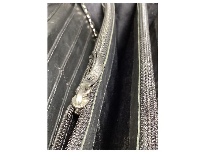 Chanel CC Quilted Pattern Wallet On Chain in Black Patent Leather - view 12