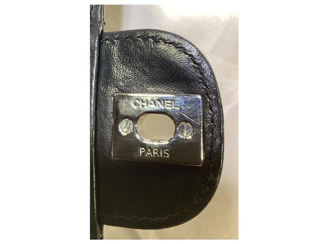 Chanel CC Quilted Pattern Wallet On Chain in Black Patent Leather - view 15