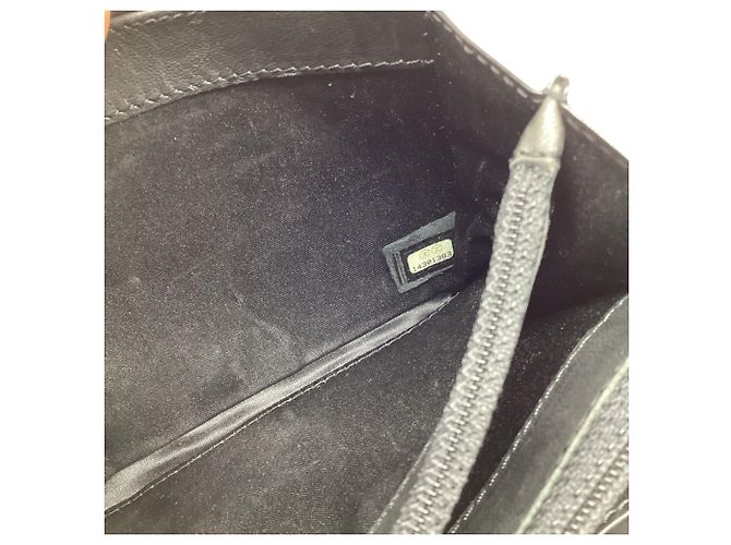 Chanel CC Quilted Pattern Wallet On Chain in Black Patent Leather - view 6