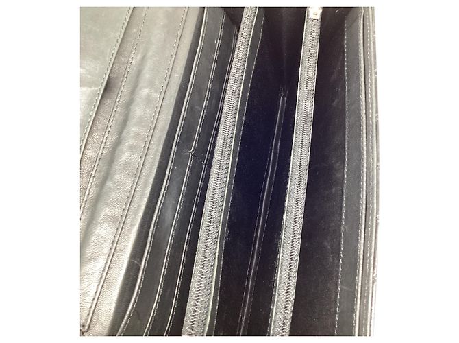 Chanel CC Quilted Pattern Wallet On Chain in Black Patent Leather - view 7