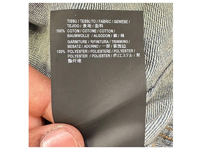 Autre Marque Saint Laurent Denim-Weste mit Smoking-Kragen aus blauer Baumwolle - Ansicht 7
