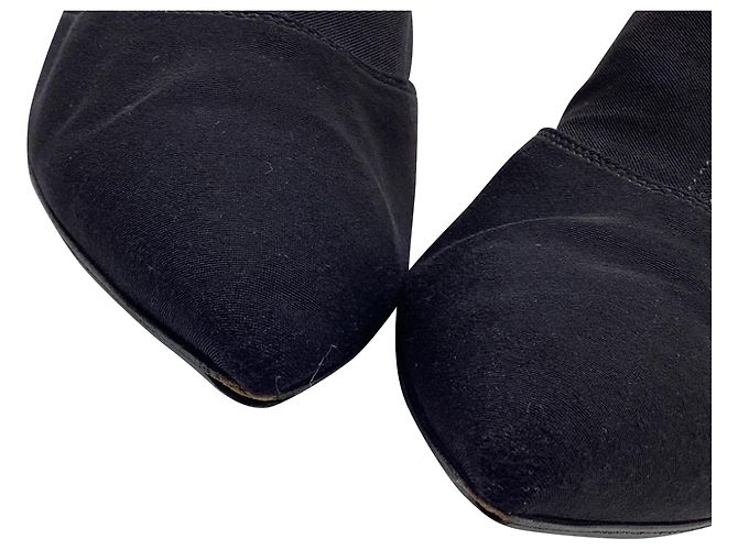 Botines Osaka Stretch Gianvito Rossi en viscosa negra Negro - vista 11