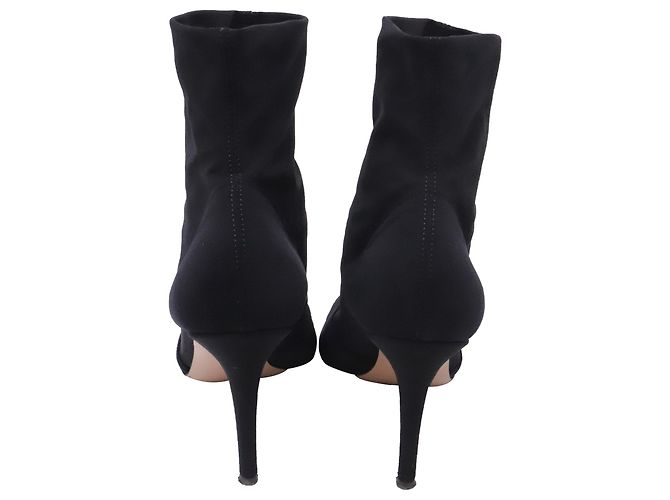 Botines Osaka Stretch Gianvito Rossi en viscosa negra Negro - vista 5