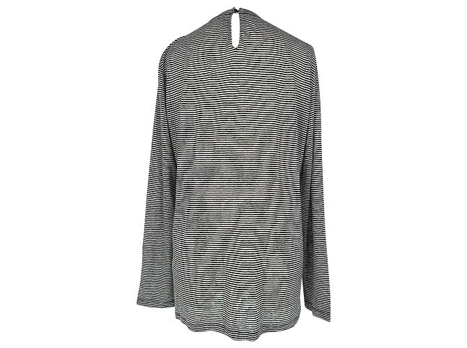 Brunello Cucinelli Gestreiftes Jersey-Sweatshirt aus multicolorigem Leinen Mehrfarben - Ansicht 2