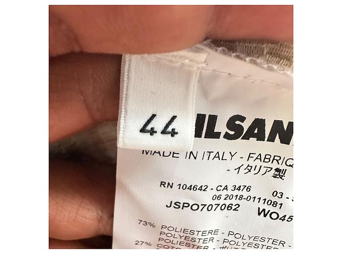 Jil Sander Rollkragen-Oberteil mit Gingham-Karos aus gelbem Polyester - Ansicht 6