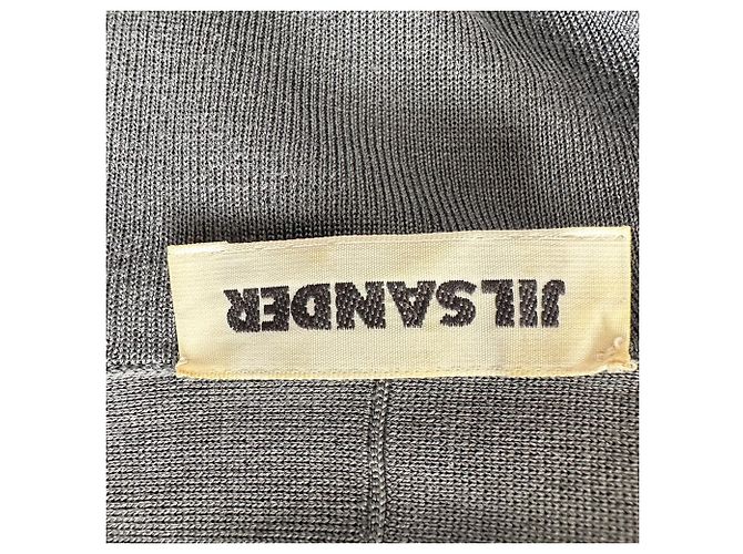 Cardigan abotonado Jil Sander en lana gris - vista 4