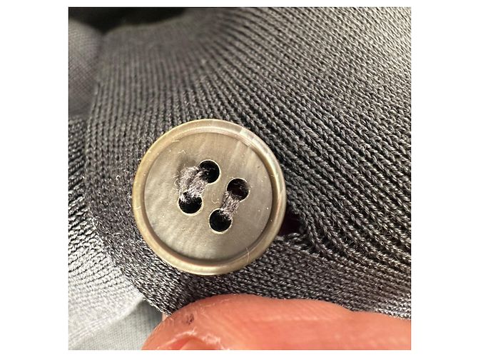 Cardigan abotonado Jil Sander en lana gris - vista 5