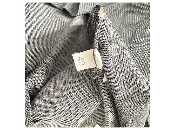 Cardigan abotonado Jil Sander en lana gris - vista 7