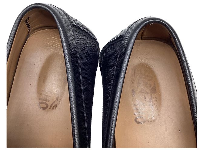Salvatore Ferragamo Mocassini Ferragamo Gancini Bit in pelle marrone - vista 9