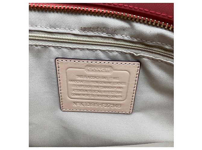 Saco Tote Coach Peyton Carry All em couro coral Laranja - vista 11