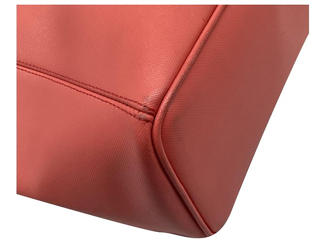 Saco Tote Coach Peyton Carry All em couro coral Laranja - vista 12
